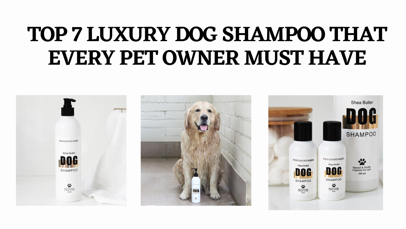 Fancy online dog shampoo
