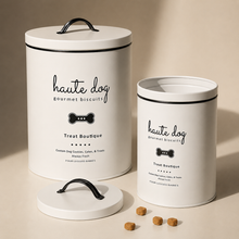 Load image into Gallery viewer, Food &amp; Treat Containers - Haute Dog (Set of two)