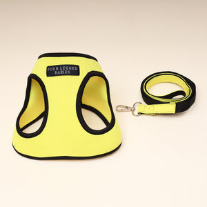 Lemon Yellow Air Harness set - Small dog