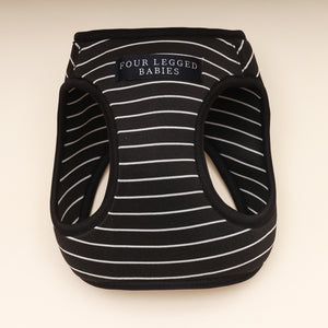 Black and white stripe Air Harness set - small dog
