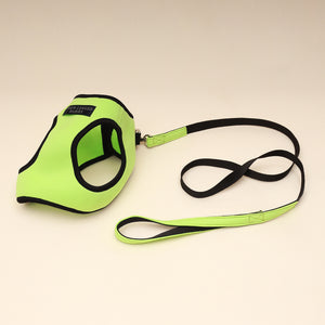 Neon green Air harness set - small dog