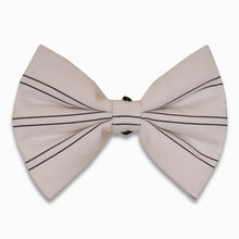 Load image into Gallery viewer, Copy of Good dog bow - Pinstripe white