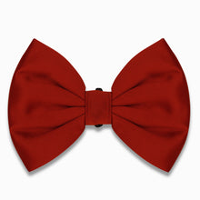 Load image into Gallery viewer, Good dog bow - Red satin