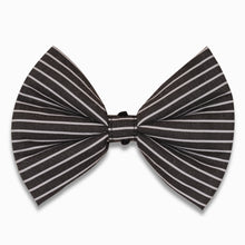 Load image into Gallery viewer, Copy of Copy of Copy of Good dog bow - Pinstripe Black