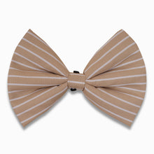 Load image into Gallery viewer, Copy of Copy of Good dog bow - Pinstripe Beige