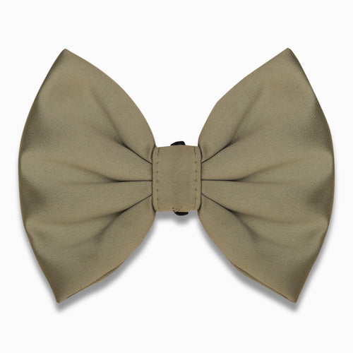 Good dog bow - Army Green Satin