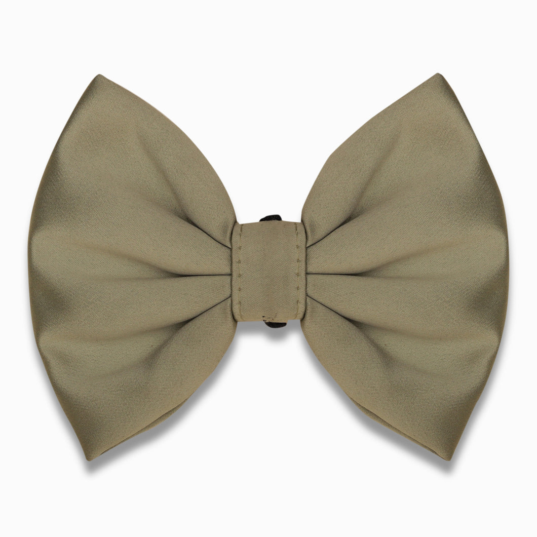 Good dog bow - Army Green Satin