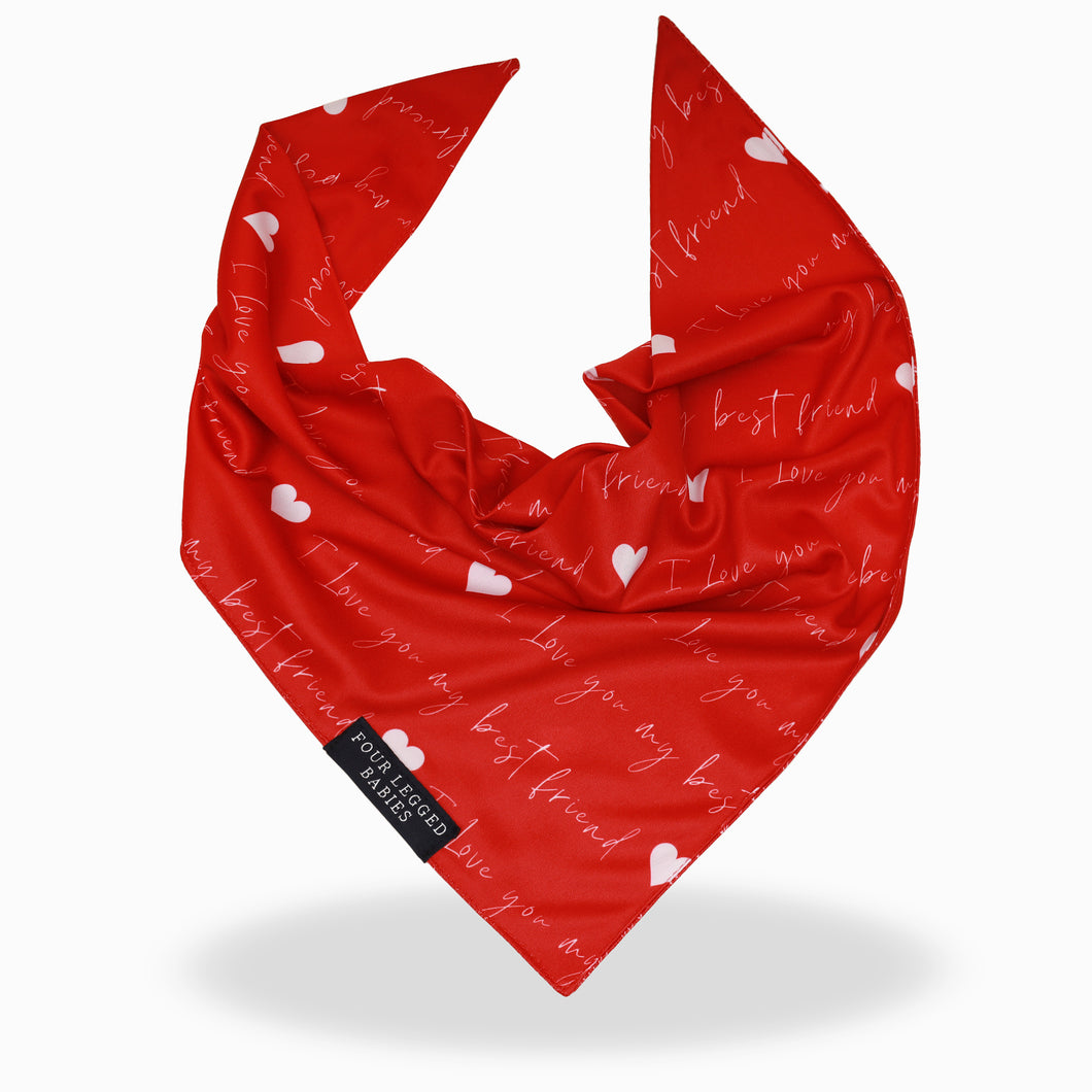 Red Best Friend Bandana