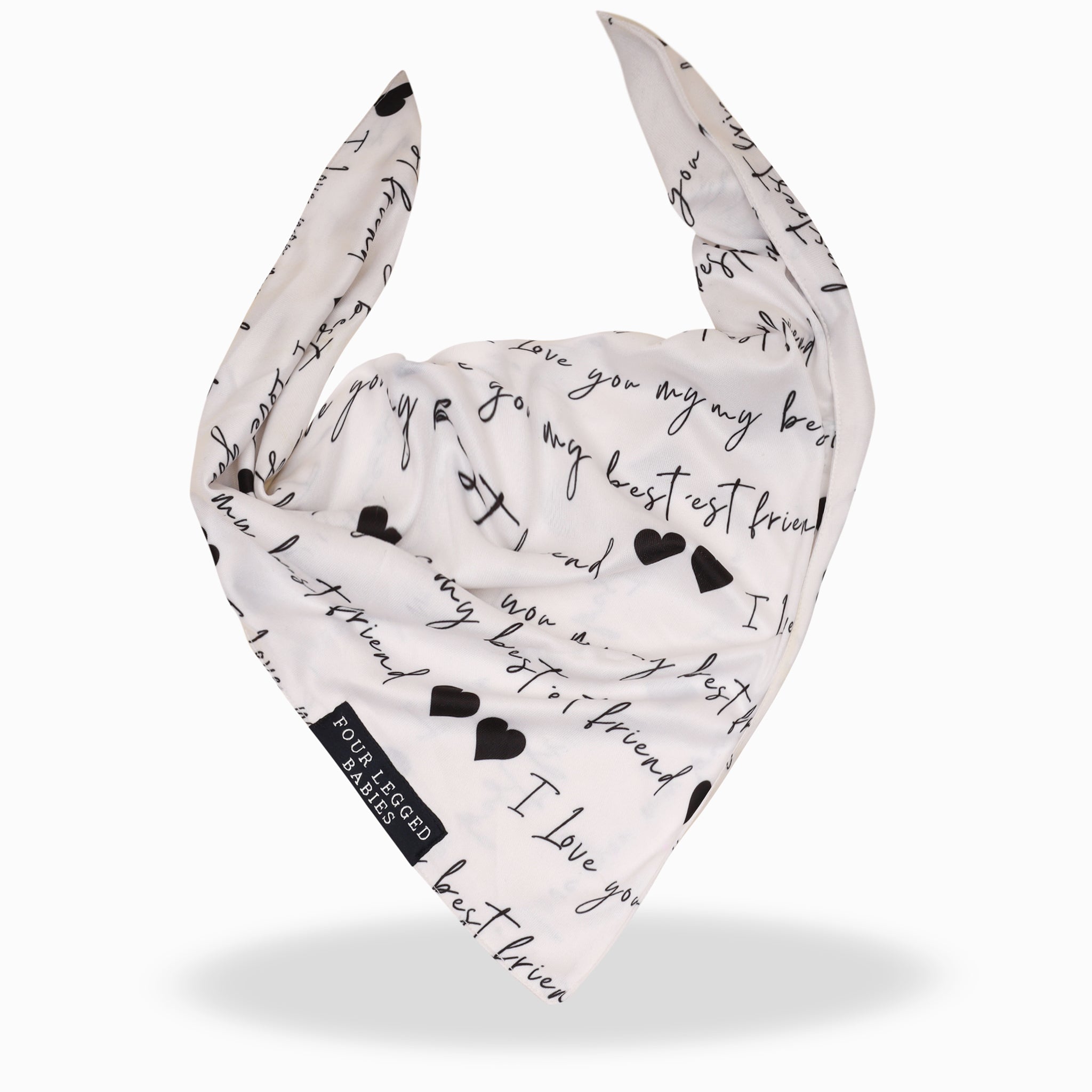 White Best friend bandana