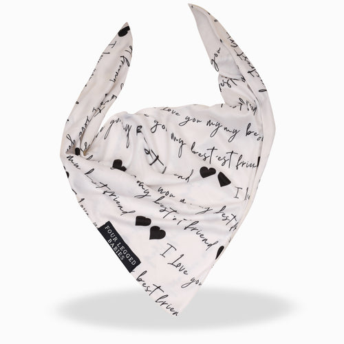 White Best friend bandana