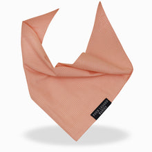 Load image into Gallery viewer, Luxury Peach Gingham Bandana