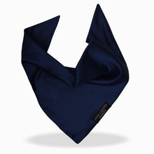 Load image into Gallery viewer, Luxury Navy blue satin bandana