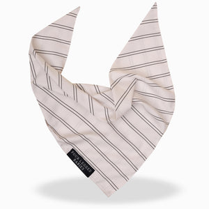 Luxury Pinstripe white bandana