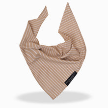 Load image into Gallery viewer, Luxury Pinstripe Beige bandana
