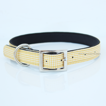 Load image into Gallery viewer, Yellow Gingham Luxurious Collar