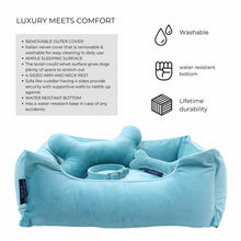 Load image into Gallery viewer, Soft Sky Luxurious Dog Bed Removable Italian Velvet Cover &amp; Machine Washable Bed For Daily Use
