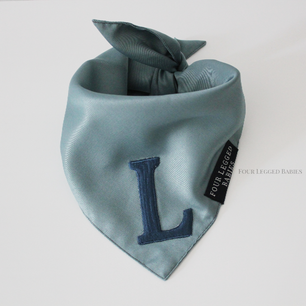 L letter dog bandana