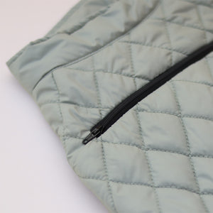 New Pistache Packable Quilted Dog jacket