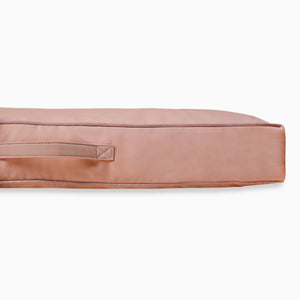 Square Cotton Powder Pink Dog Bed Removable Cotton Cover & Machine Washable Bed For Daily Use
