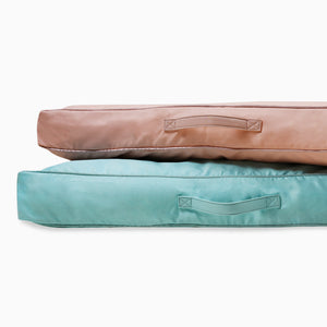 Square Cotton Powder Pink Dog Bed Removable Cotton Cover & Machine Washable Bed For Daily Use