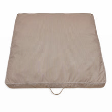 Load image into Gallery viewer, Square Cotton Pinstripe Beige Dog Bed Removable Cotton Cover &amp; Machine Washable Bed For Daily Use