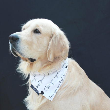 White Best friend bandana