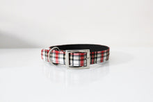 Load image into Gallery viewer, White &amp; Red Plaid Luxurious Collar