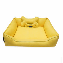 Load image into Gallery viewer, Salsa Yellow  Luxurious Dog Bed Removable High Quality Denim Cover &amp; Machine Washable Bed For Daily Use