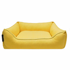 Salsa Yellow  Luxurious Dog Bed Removable High Quality Denim Cover & Machine Washable Bed For Daily Use