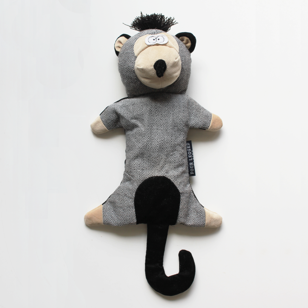 Monkey Plush Dog Toy 