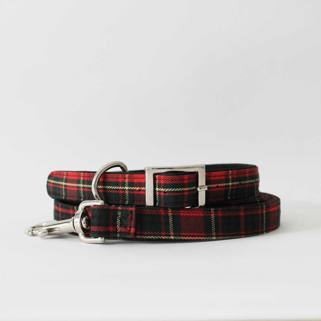 Tartan dog collar & Leash Set