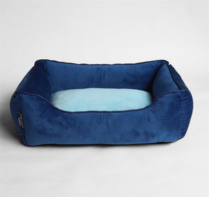 Ocean Bluem Luxurious Dog Bed Removable Italian Velvet Cover & Machine Washable Bed For Daily Use