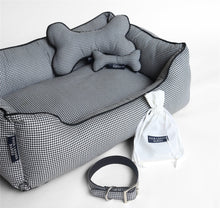 Load image into Gallery viewer, Gingham Luxurious Dog Bed Removable Cotton Cover &amp; Machine Washable Bed For Daily Use
