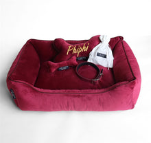 Load image into Gallery viewer, Personalised Crimson Luxury Dog Gift Set