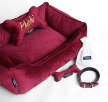 Load image into Gallery viewer, Personalised Crimson Luxury Dog Gift Set