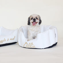 Load image into Gallery viewer, High Wall Snow White Personalized Luxury Velvet Bed For Dogs