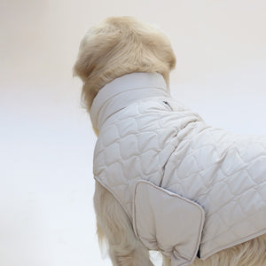 New Quilted Dog jacket Ecru