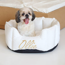 Load image into Gallery viewer, High Wall Snow White Personalized Luxury Velvet Bed For Dogs