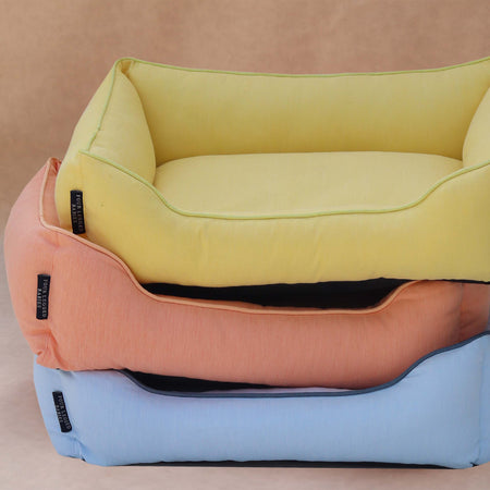 Soft Blue Luxurious Dog Bed Removable High Quality Denim Cover & Machine Washable Bed For Daily Use