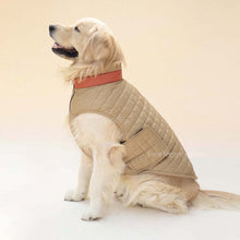 Load image into Gallery viewer, Quilted Dog jacket beige