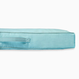 Square Cotton Powder blue Dog Bed Removable Cotton Cover & Machine Washable Bed For Daily Use