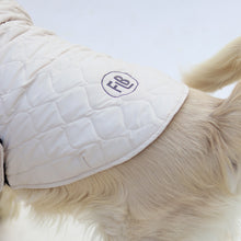 Load image into Gallery viewer, New Quilted Dog jacket Ecru