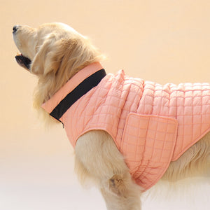 New Quilted Dog jacket Soft pink
