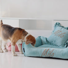 Load image into Gallery viewer, Personalized Luxury dog bed and cushion gift set