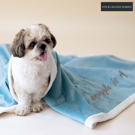 Soft sky Luxurious Dog Blanket For Daily Use