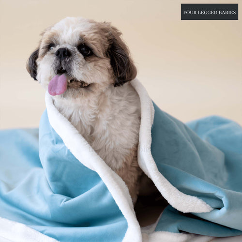 Soft sky Luxurious Dog Blanket For Daily Use