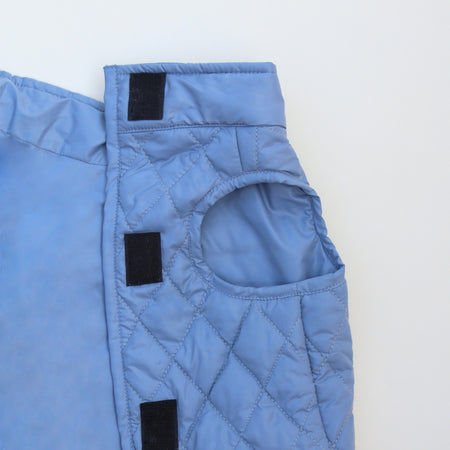 New Sky Blue Packable Quilted Dog jacket